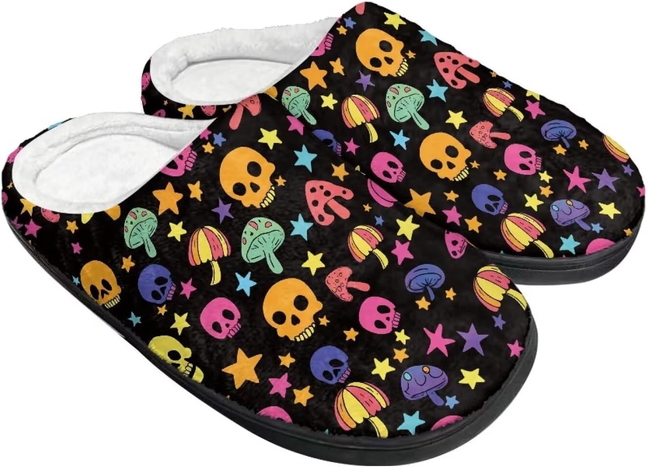 

Зимние теплые домашние тапочки для женщин и мужчин, мягкие домашние тапочки, пушистые удобные тапочки, тапочки на мягкой подошве, противоскользящие Baxinh, черный