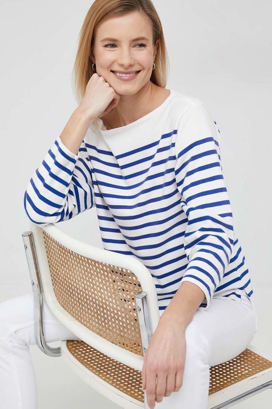 

Хлопковый топ с длинными рукавами Polo Ralph Lauren, белый