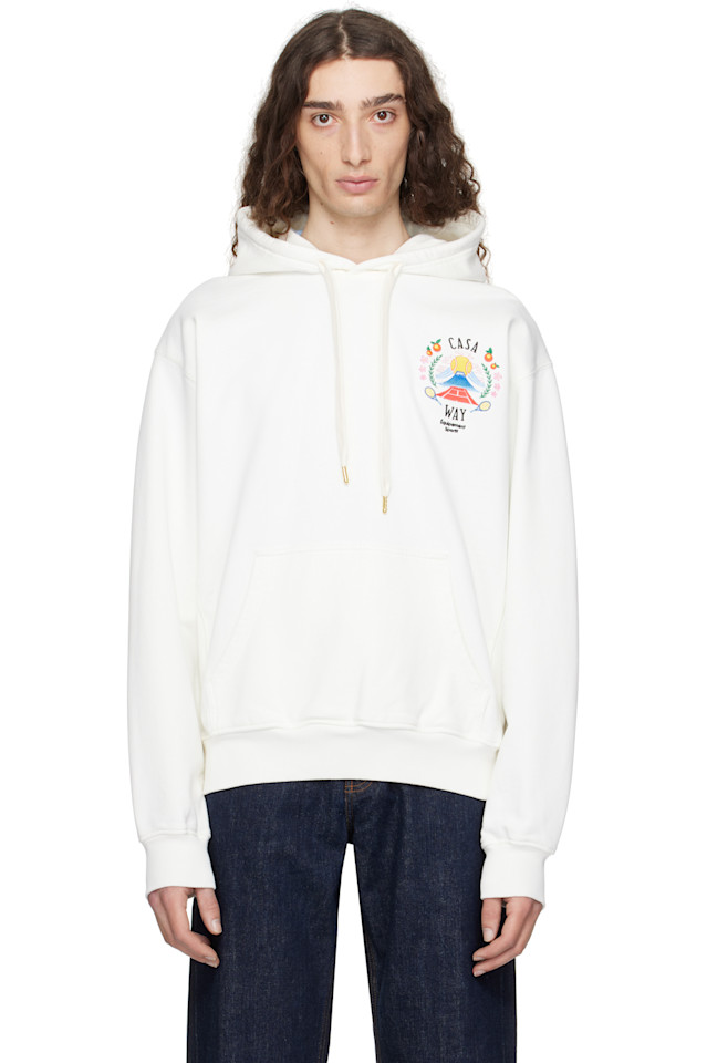 

Горный худи Casa way' Casablanca, цвет off-white