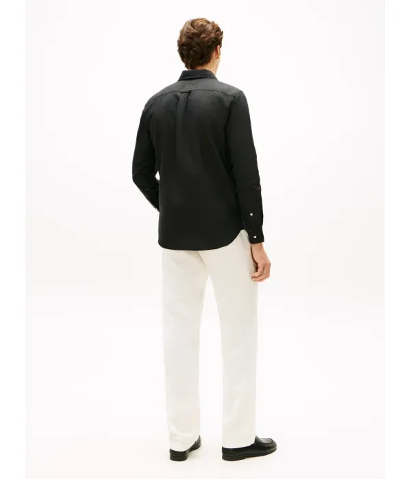 Рубашка regular fit Tommy Hilfiger, черный — фото 3
