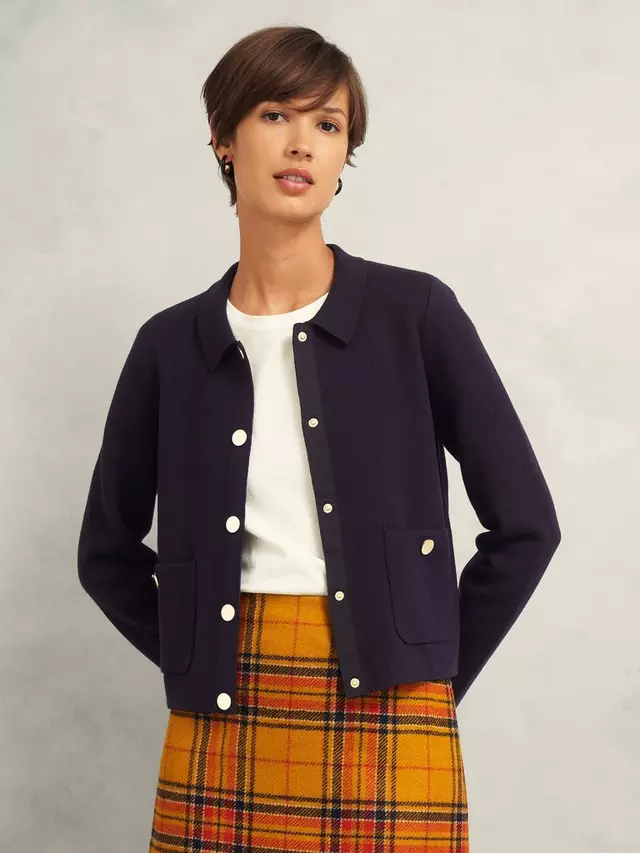 

Куртка Hobbs Daisy Knitted Wool Blend, цвет hobbs navy