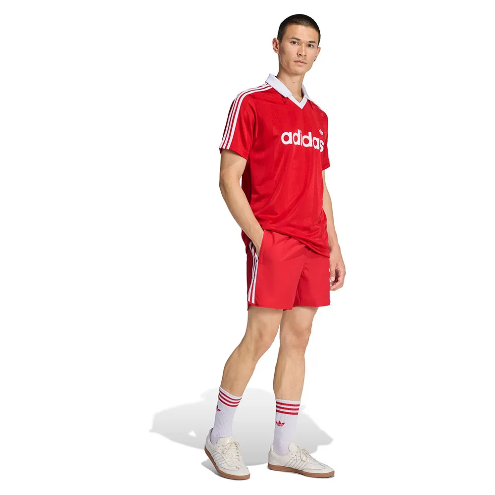 Футболка с коротким рукавом adidas Originals Archive Collar Engineered, красный — фото 4