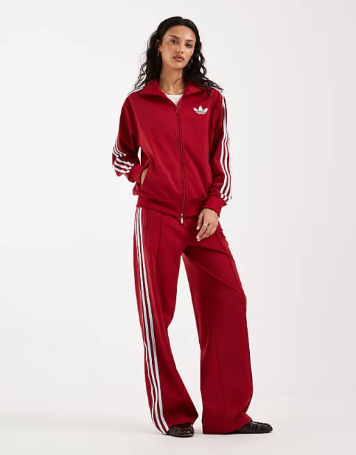 Свободный спортивный топ adidas Originals Firebird темно-красного и синего цветов — эксклюзивно для ASOS — фото 2
