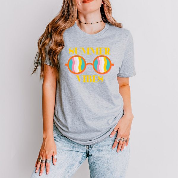 

Футболка с коротким рукавом Summer vibes Simply Sage Market, Heather Grey, Серый, Футболка с коротким рукавом Summer vibes Simply Sage Market, Heather Grey