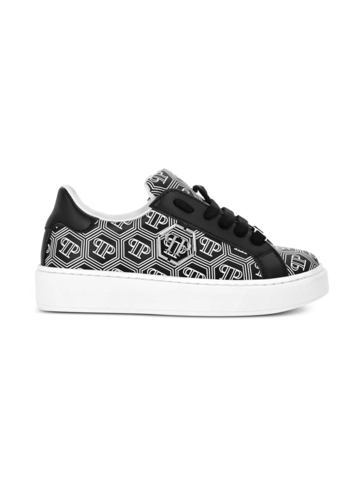 

Низкие кеды с монограммой Philipp Plein, черный