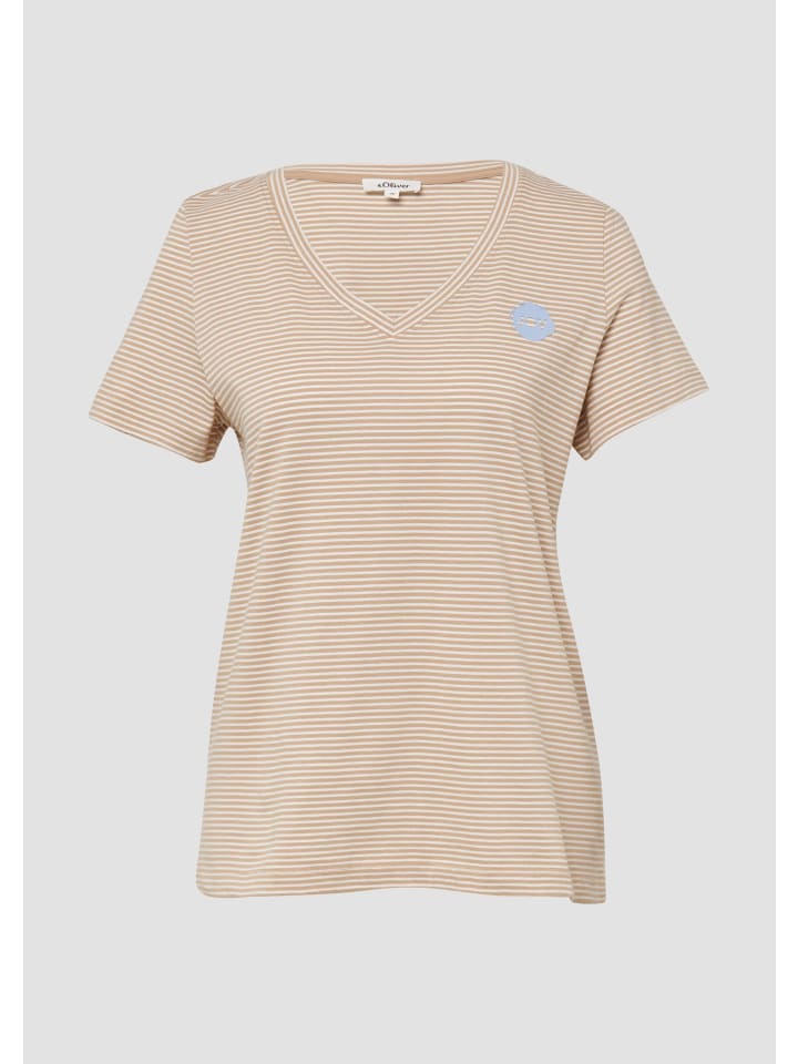 

Футболка в цвете 84G4_песчаник s.Oliver, Хаки, Футболка в цвете 84G4_песчаник s.Oliver