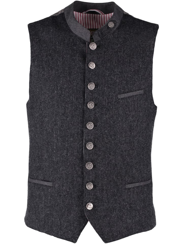 

OS-Trachten Традиционный черный жилет Glayol