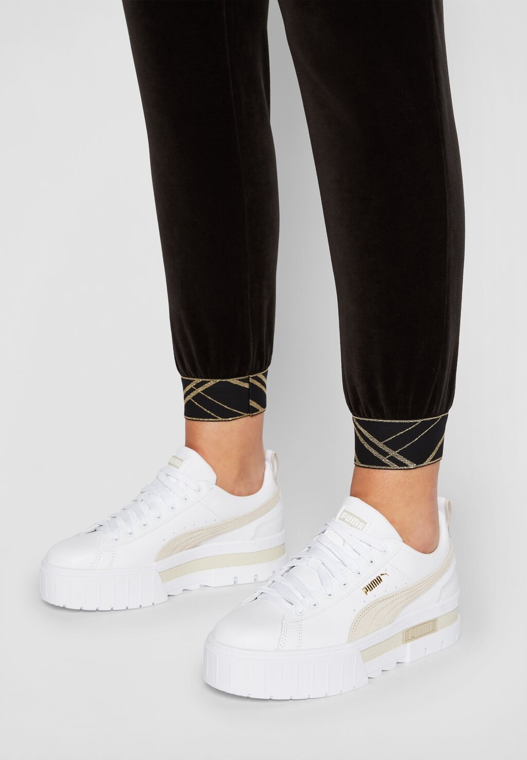 Кроссовки Puma Mayze Lth Wns, белый / пейот
