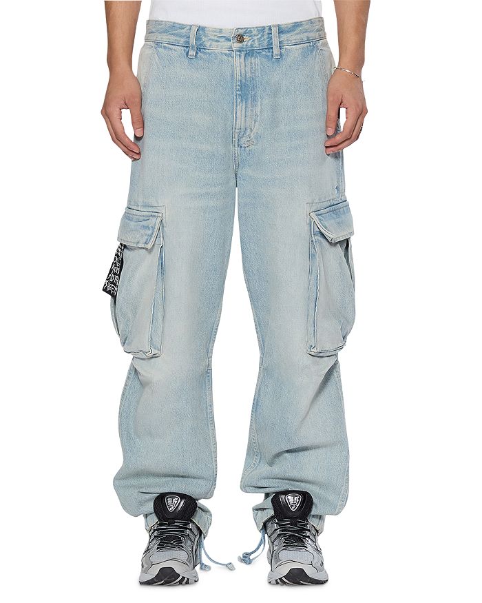 

Брюки Riot Cargo из денима Ksubi, синий