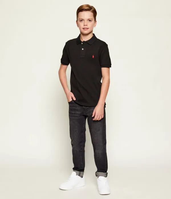 Полюс slim fit Polo Ralph Lauren, черный — фото 2