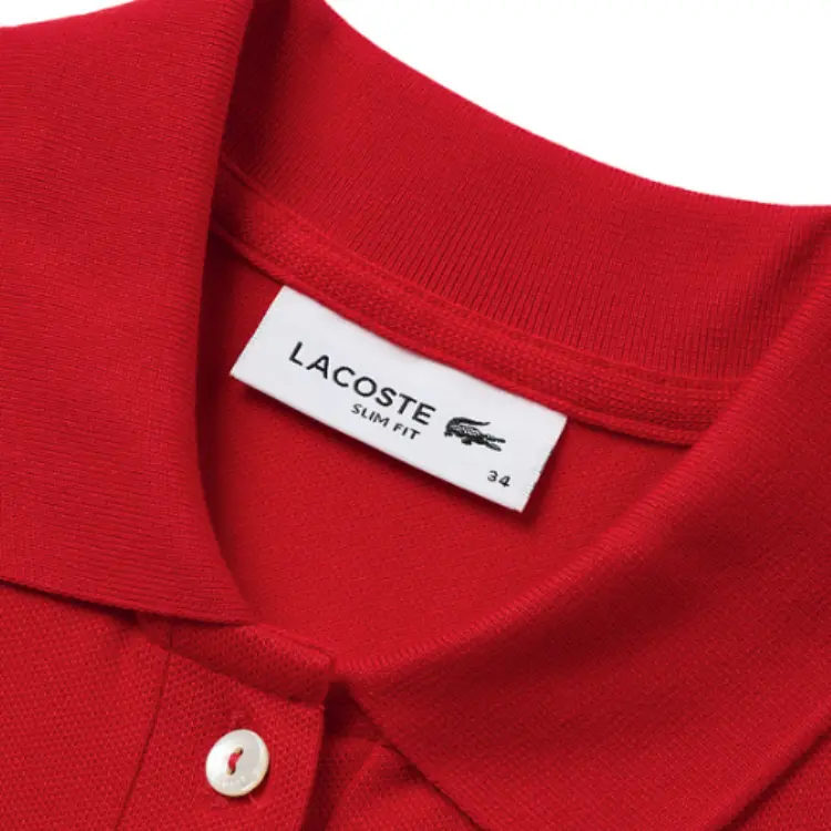LACOSTE Футболка женская красная — фото 4