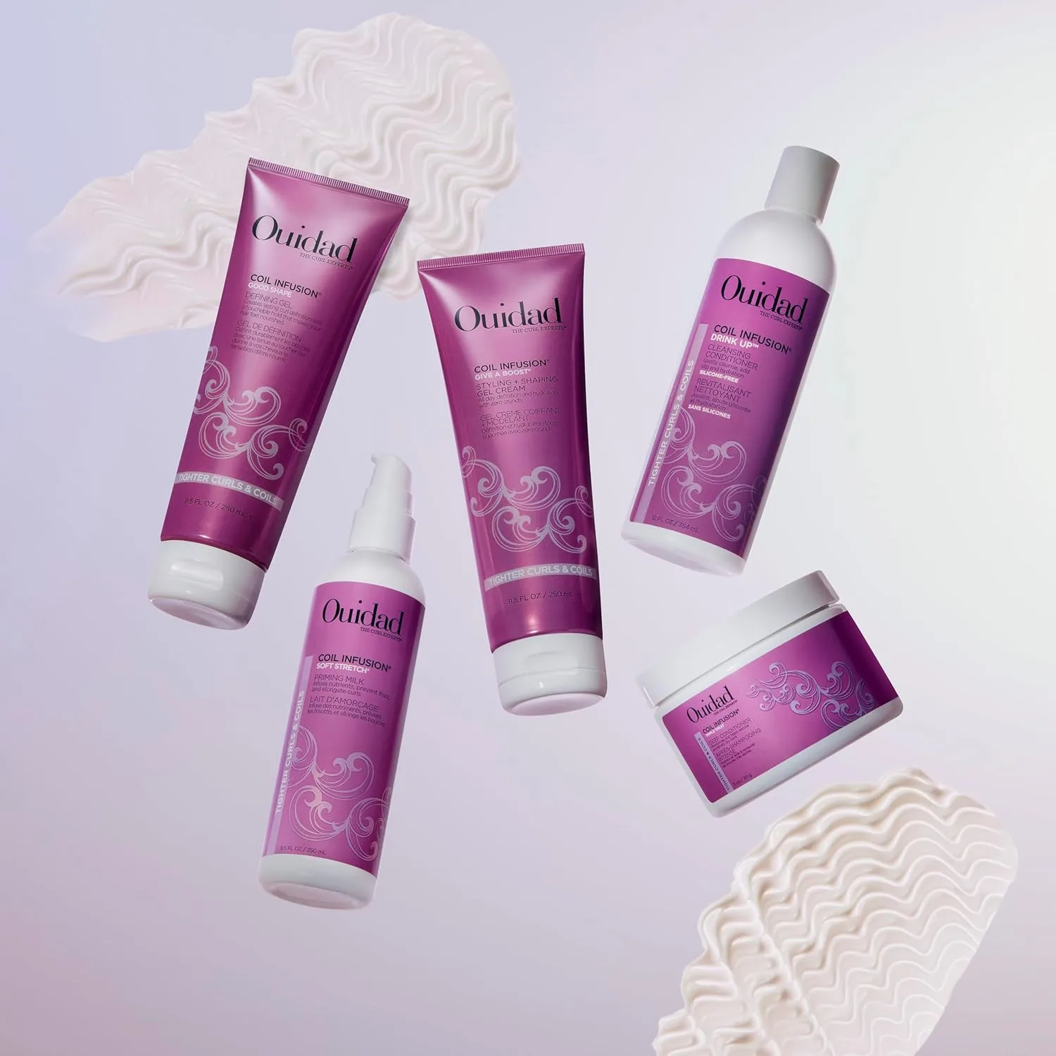 Увлажняющая маска Ouidad Coil Infusion Triple Treat Deep Conditioner 11 унций для кудрявых волос 3C 4A 4B 4C с церамидами, касторовым, авокадо и виноградным маслами — фото 4