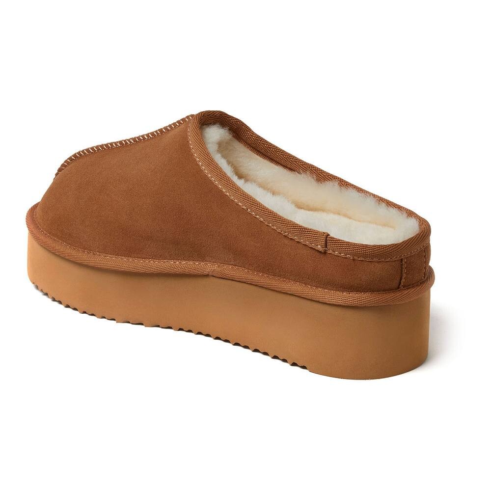 Женские тапочки Fireside by Dearfoams Queenstown на платформе с клогами, цвет Sleet — фото 4