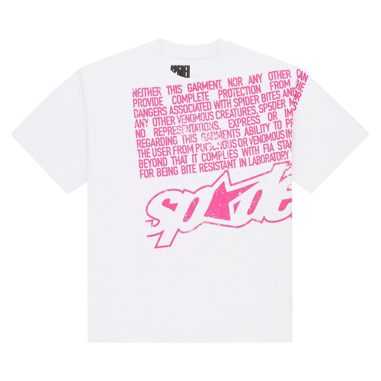 

Футболка Sp5der Disclaimer Tee, белый