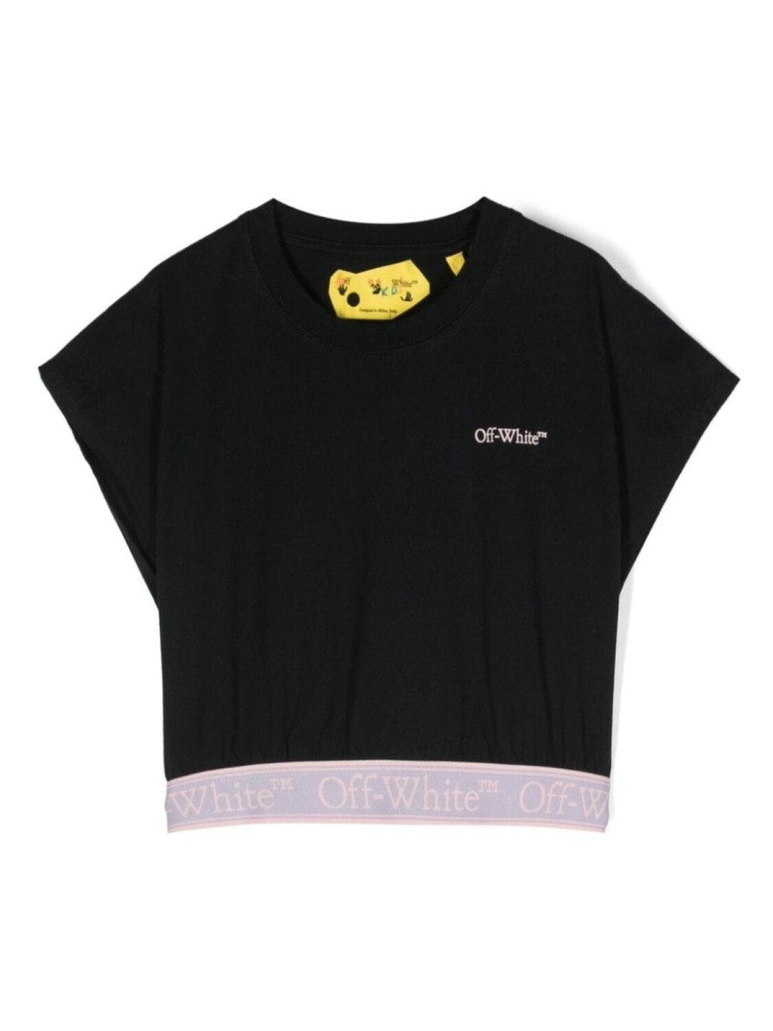 

Off-White Kids футболка с логотипом, черный