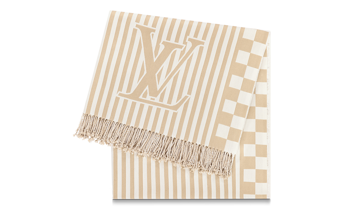 

LOUIS VUITTON Графическое пляжное покрывало, Khaki