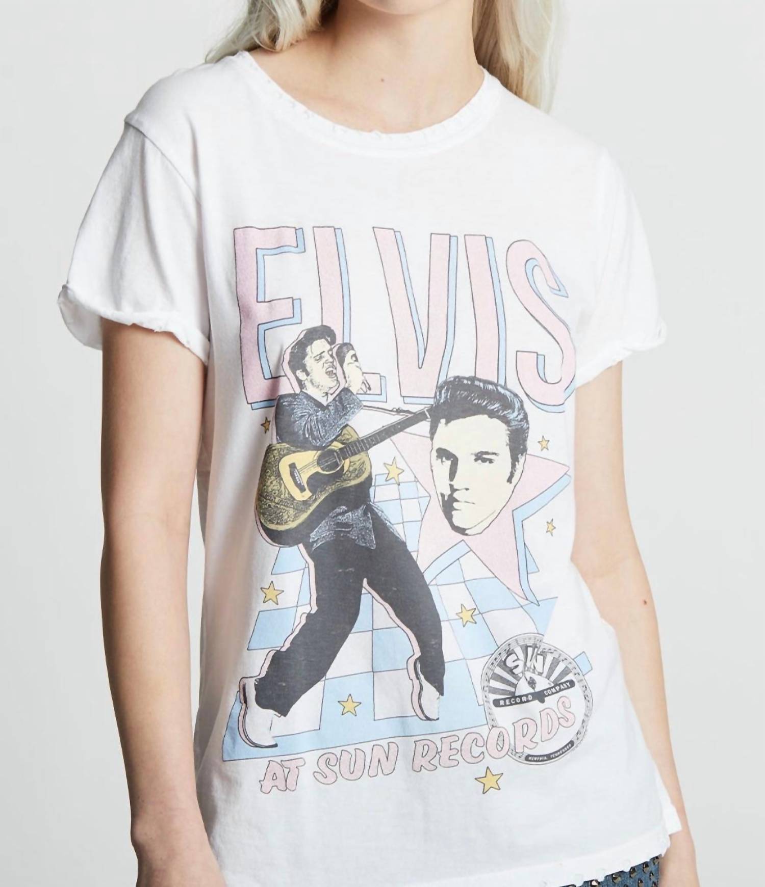 

Футболка Elvis At Sun Records белого цвета Recycled Karma