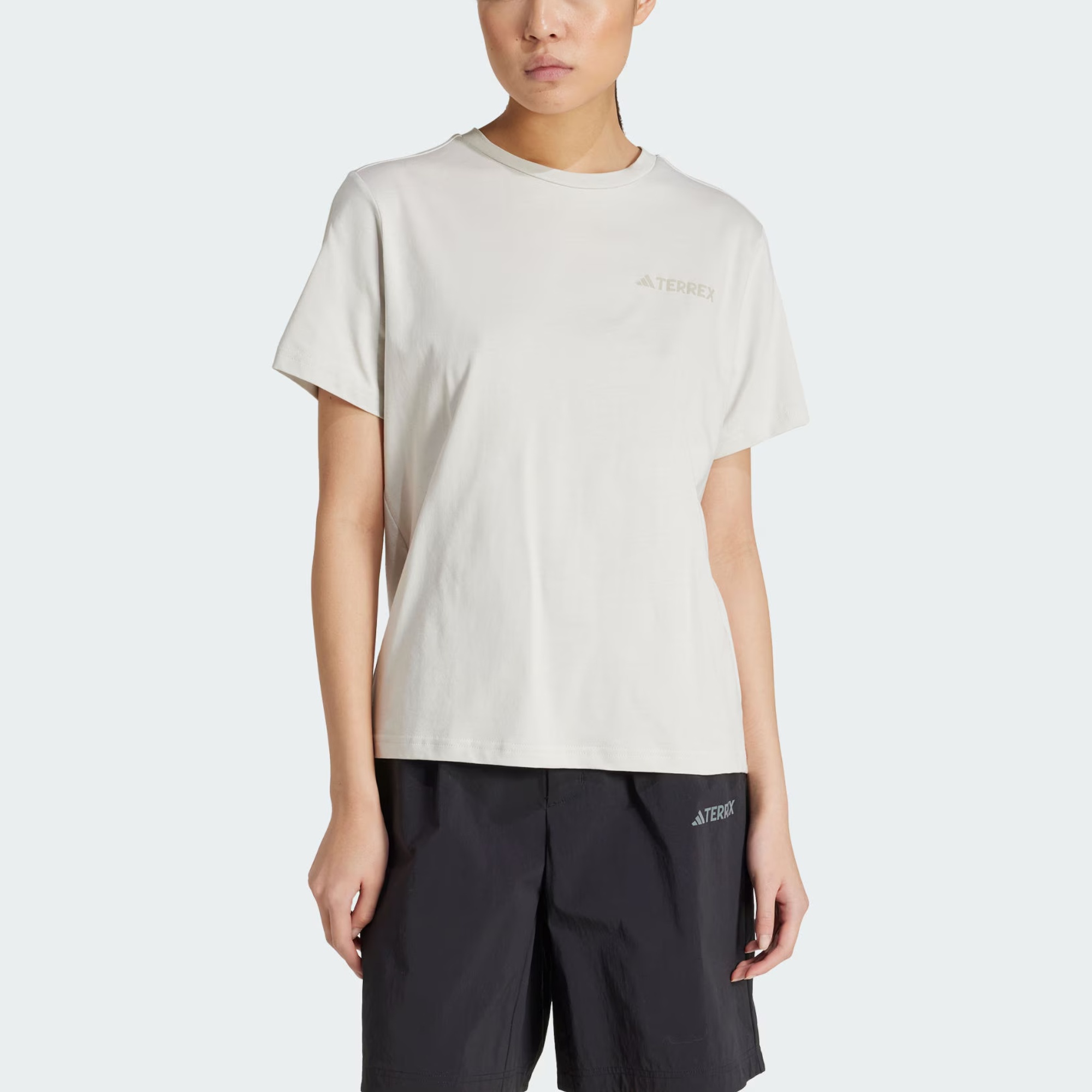 Футболка Terre Regular женская Track Gray Adidas, серый — фото 3