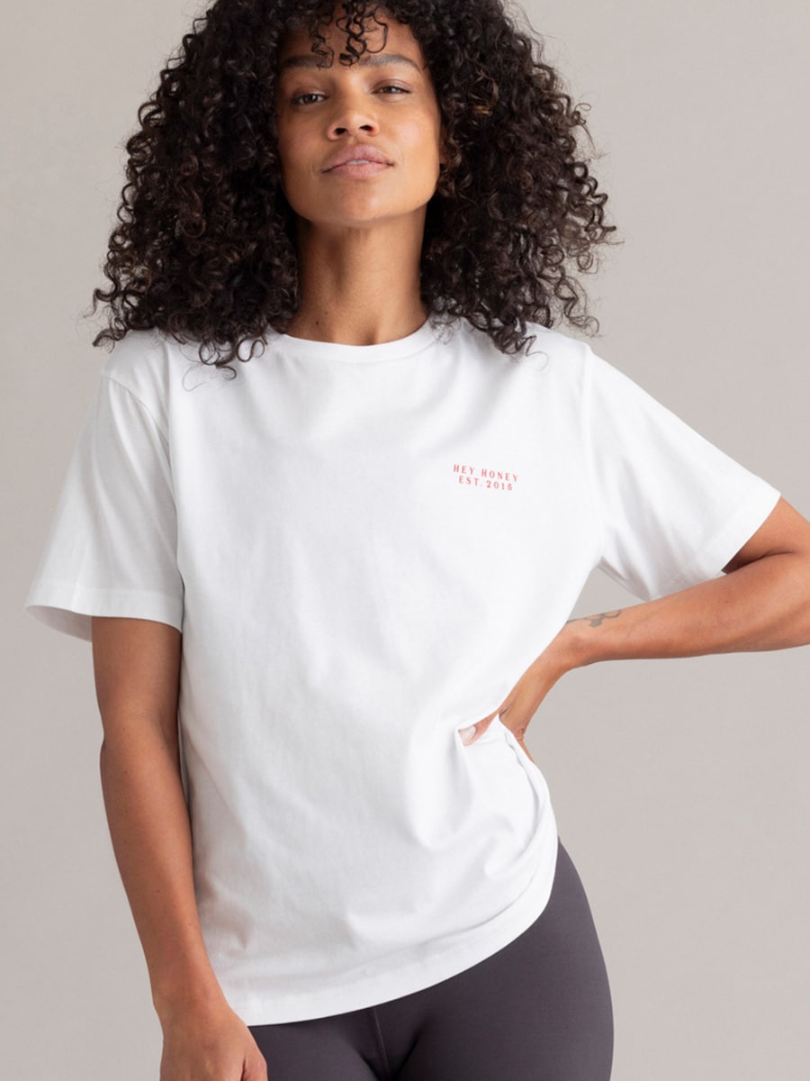 

Рубашка оверсайз Hey Honey Self Love Club, белый