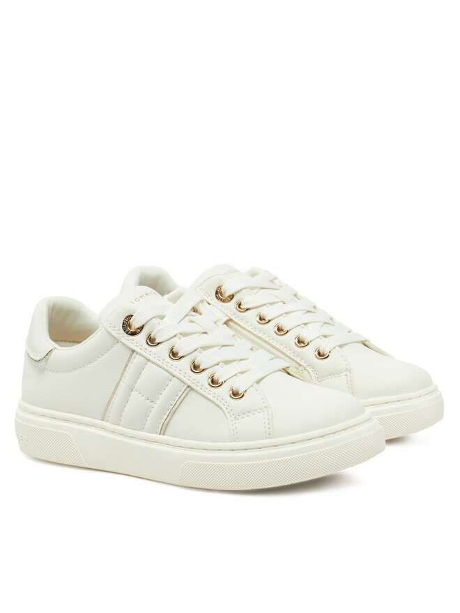 Кроссовки Tommy Hilfiger Low Cut Lace-Up Sneaker T3A9-33745-1439 M, белый — фото 2