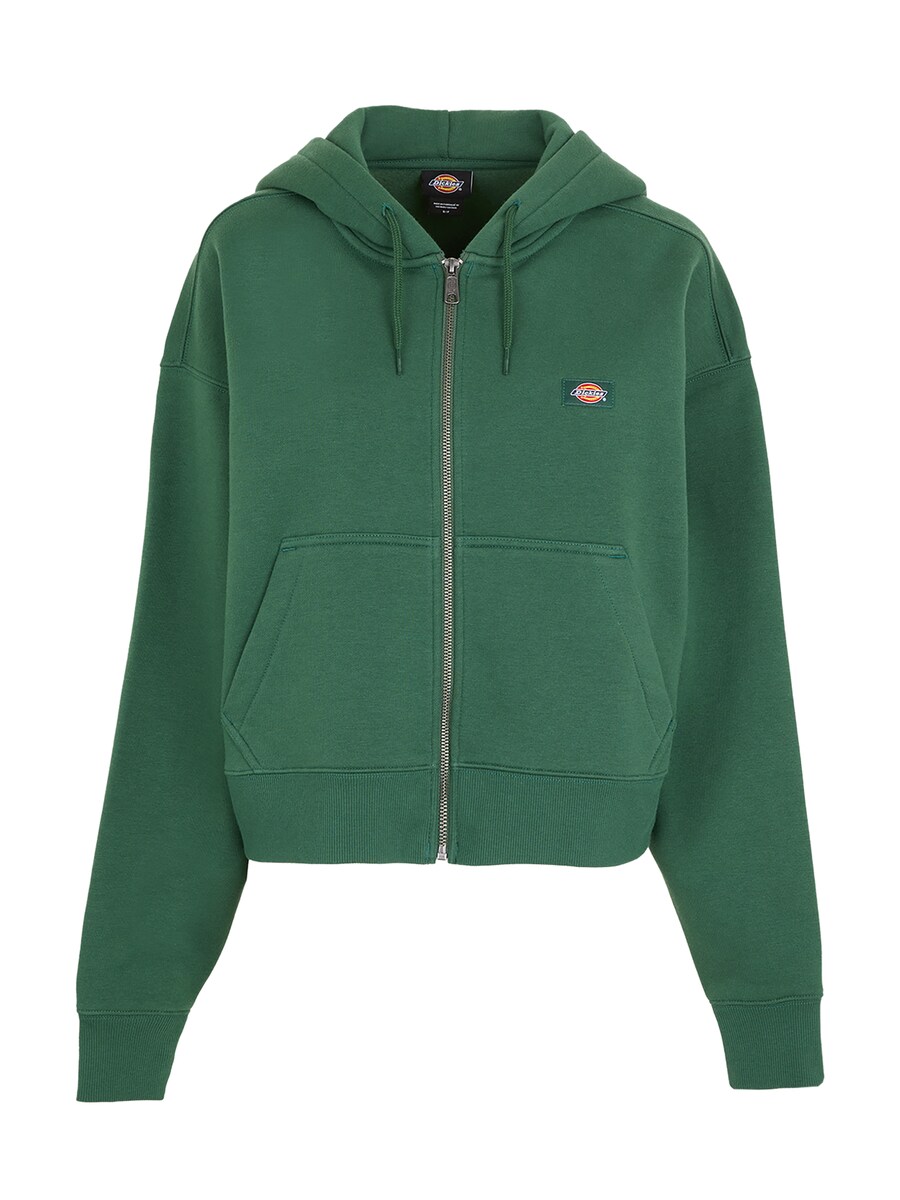 

Толстовка с капюшоном на молнии DICKIES Oakport, темно-зеленый