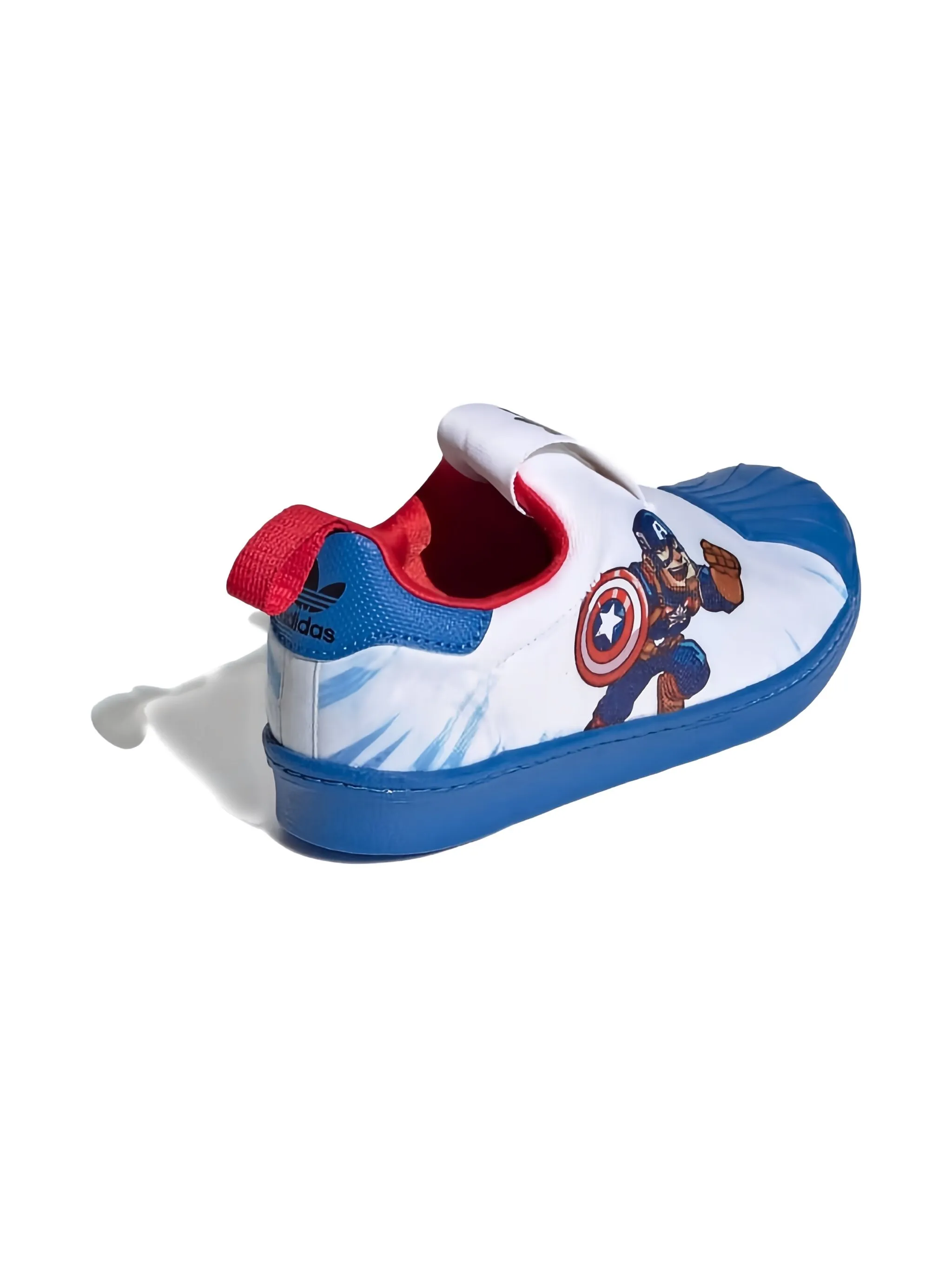 Кроссовки Superstar 360 Captain America из коллаборации с Marvel Adidas Kids, белый — фото 3
