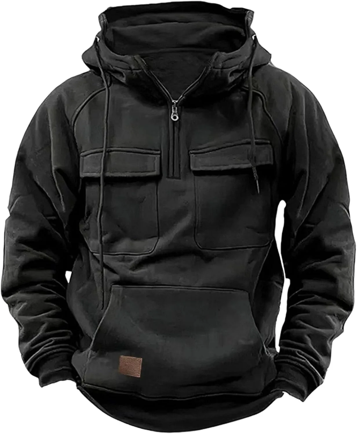 

Мужская толстовка с капюшоном и карманами Quarter Zip VgueElegc