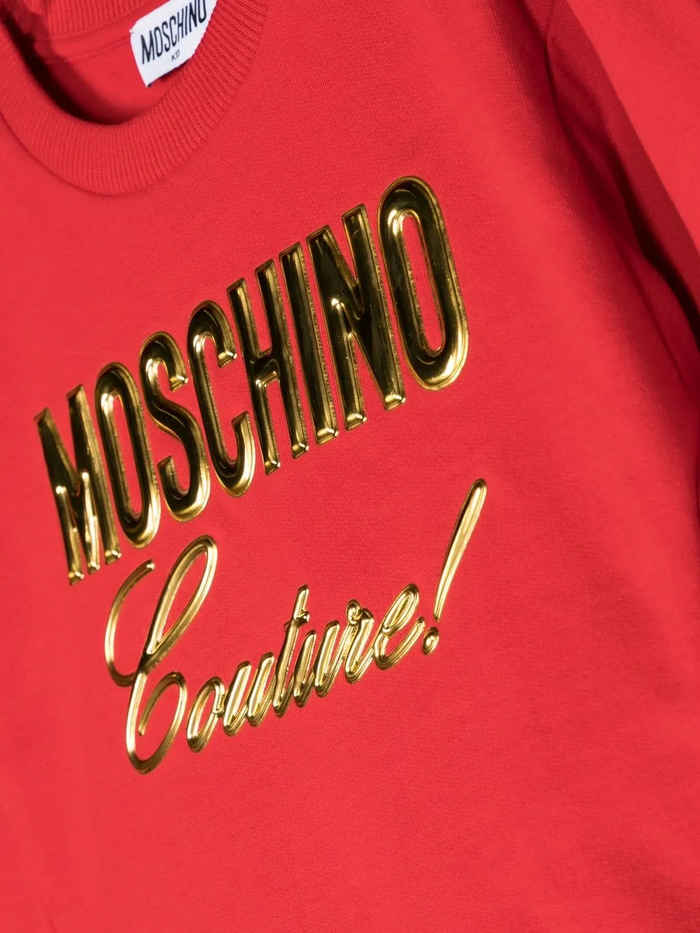 Толстовка с логотипом Moschino Kids, красный — фото 2