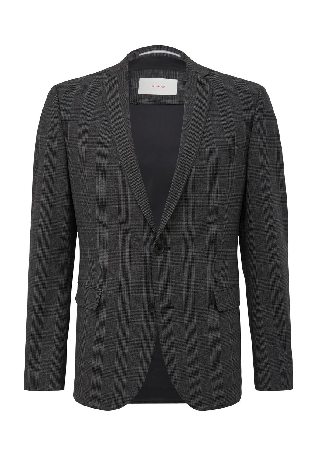 

Мужской пиджак приталенного кроя с воротником с лацканами S.Oliver BLACK LABEL, цвет 98n3 Grey/ Black