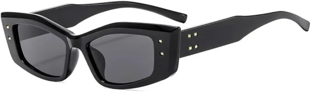 

Солнцезащитные очки с защитой UV400 | Маленькая оправа, конфетный цвет | для женщин и мужчин, для занятий спортом на открытом воздухе и вождения DSVIGF, Black-black