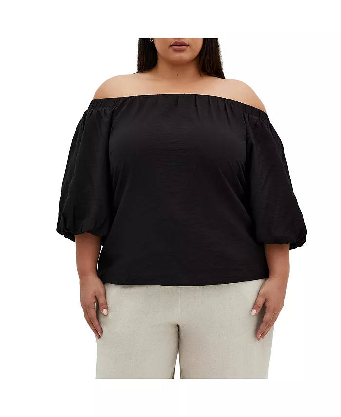 

Топ Haven Plus Size CITY CHIC, черный