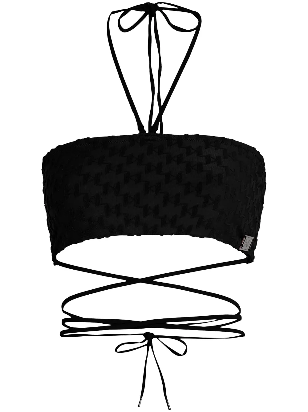 

Лиф-бандо с монограммой KL KARL LAGERFELD, черный