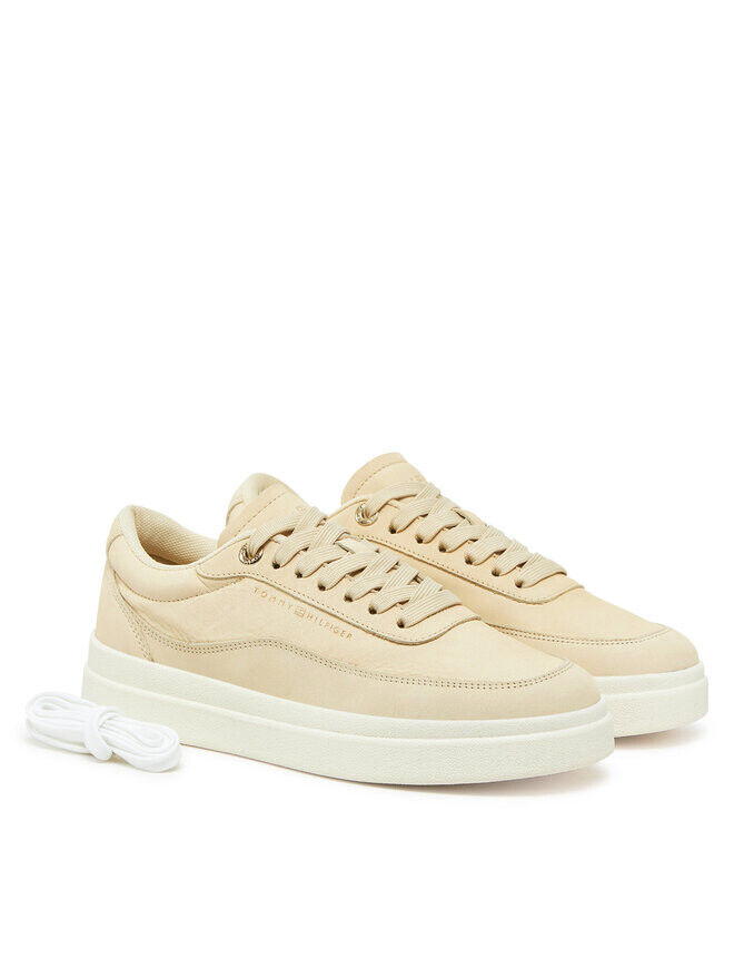 Кроссовки Tommy Hilfiger Modern Court Sneaker Nubuck FW0FW08462, бежевый — фото 2