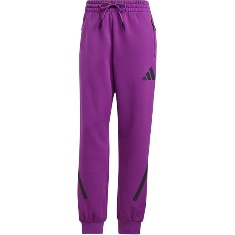 Adidas Вязаные спортивные брюки женские фиолетовые — фото 3