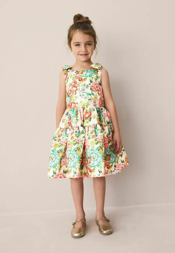 Коктейльное платье/вечернее платье прямого кроя с бантом на спине Laura Ashley, Bright Lavington Bloom