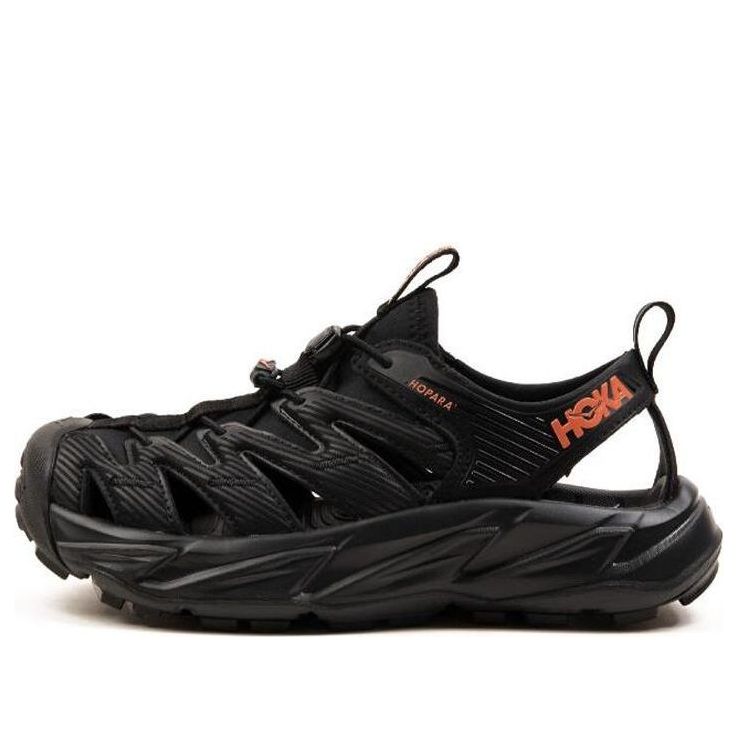 Сандалии (WMNS) HOKA ONE ONE Hopara 'Black Fusion Coral', черный