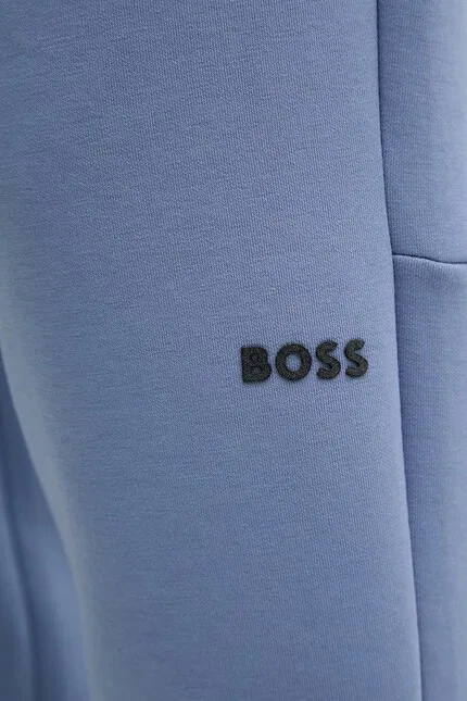 Спортивные штаны из материала BOSS Green, синий — фото 4
