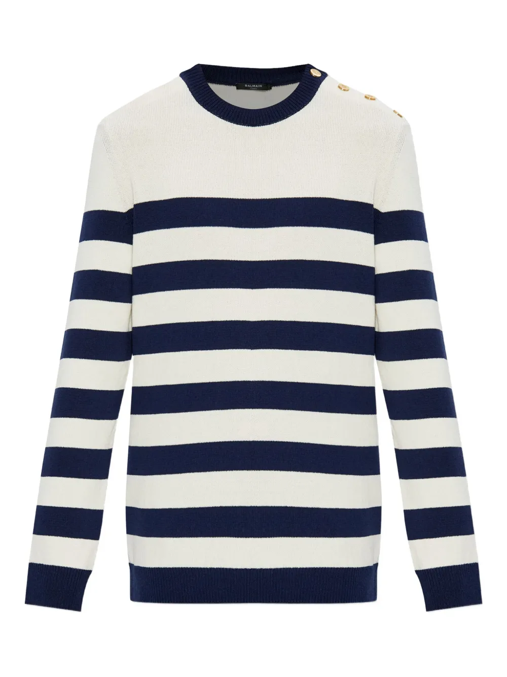 

Полосатый свитер BALMAIN, черный