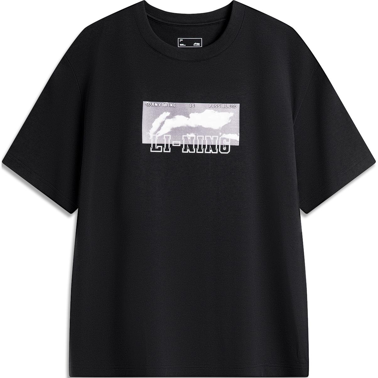 

LINING Футболка мужская черная Sports Life Collection, Черный, LINING Футболка мужская черная Sports Life Collection