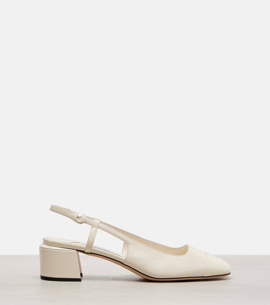 Туфли-лодочки Elisa 45 на ремешке из кожи Jimmy Choo, Latte — фото 4