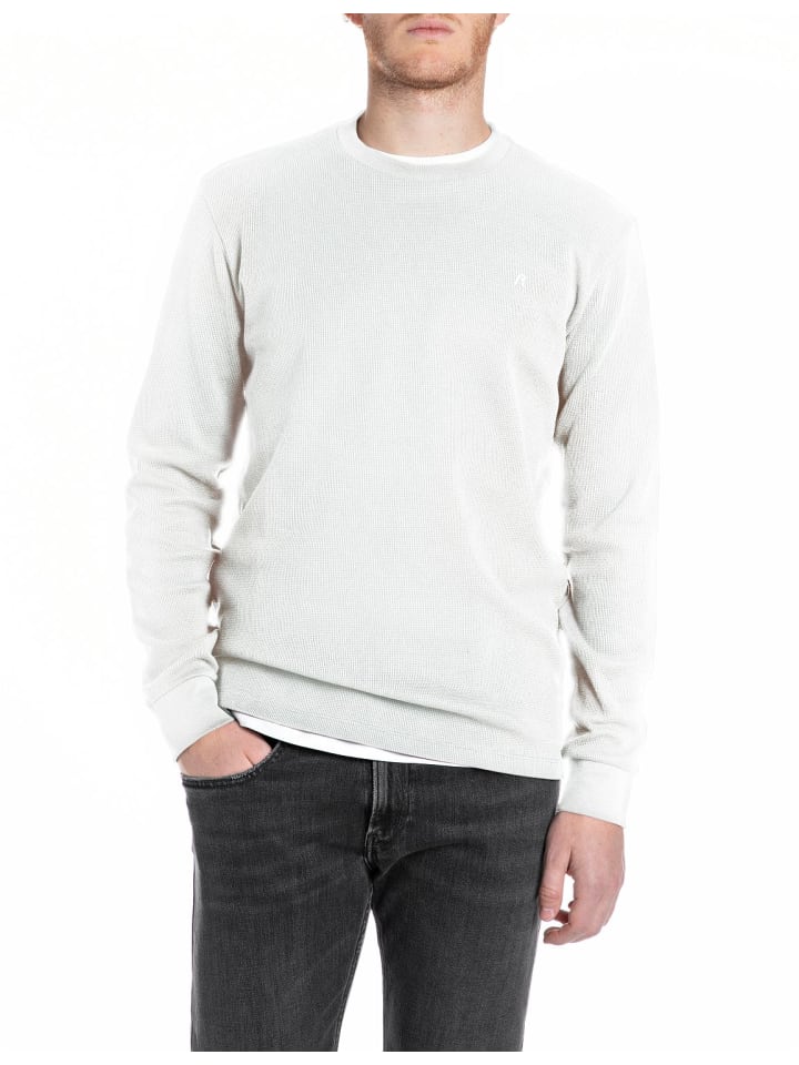 

Replay Футболка с длинными рукавами, белая