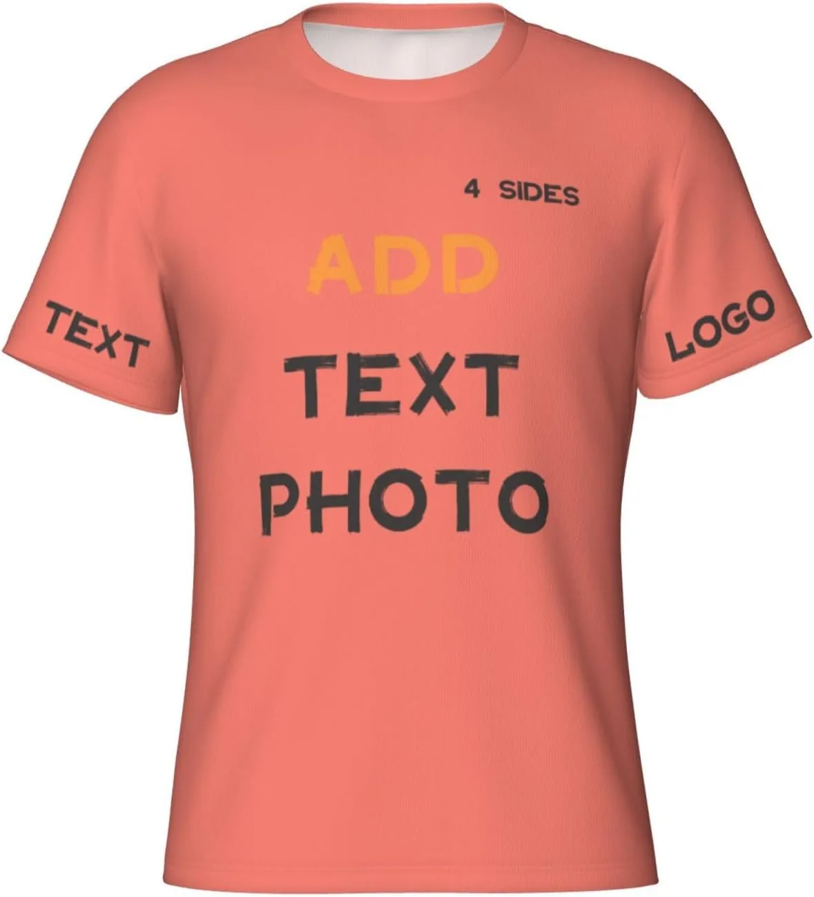 

Футболка Custom с принтом на 4 сторонах