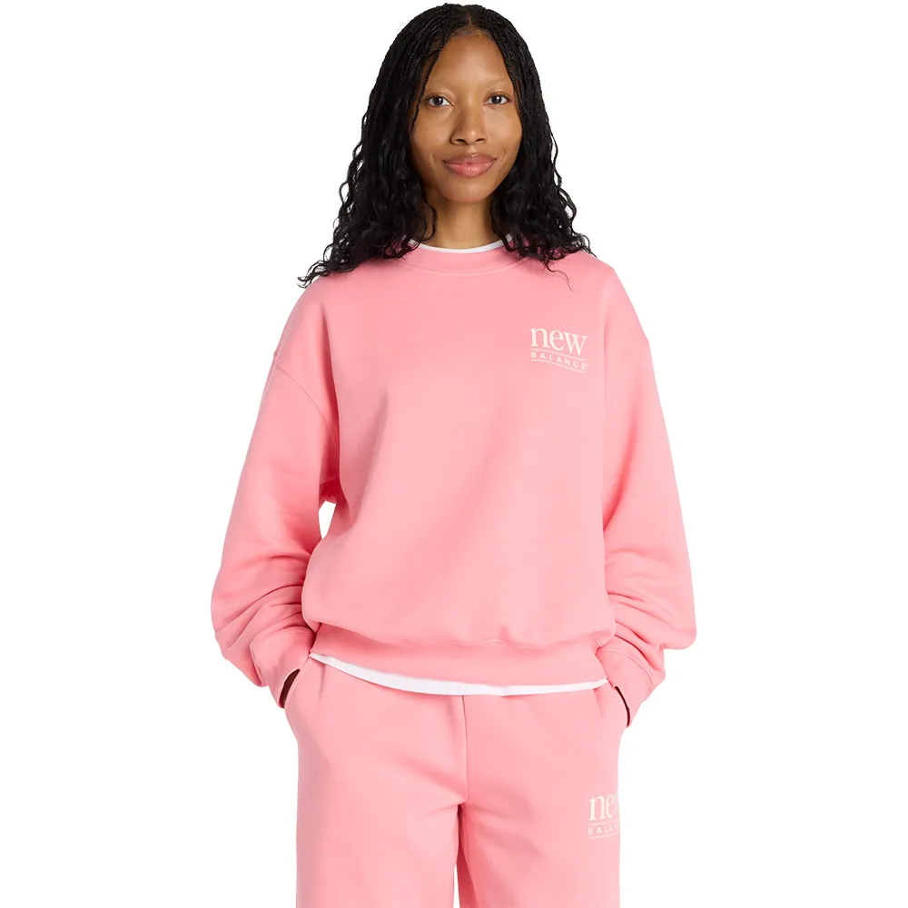 

Толстовка New Balance Reimagined, розовый