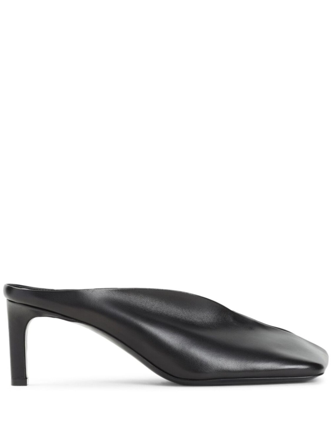 

Кожаные мюли Jil Sander, черный