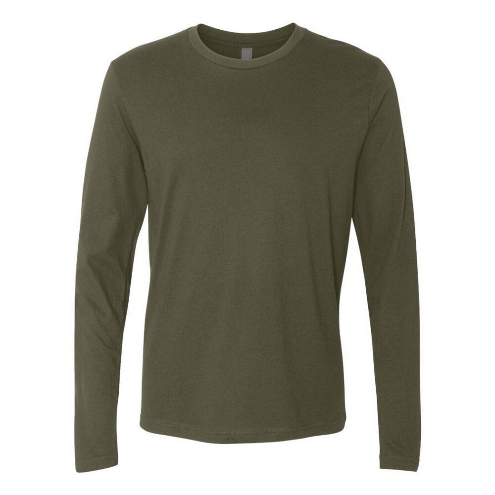 

Хлопковая футболка унисекс с длинными рукавами Next Level, цвет Military Green