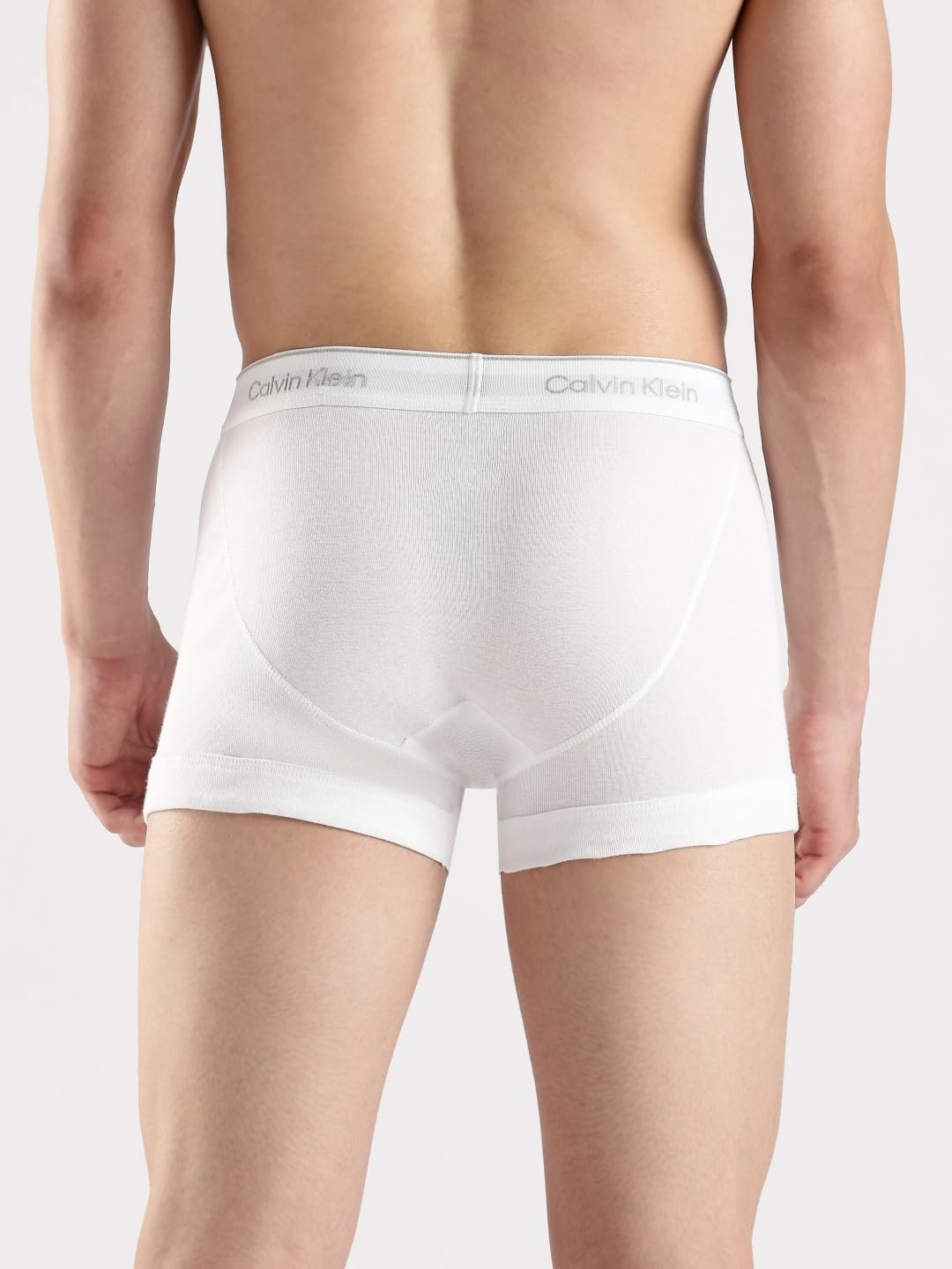 Calvin Klein мужские хлопковые классические трусы-боксеры, 3 шт., Black, Grey Heather, White — фото 3