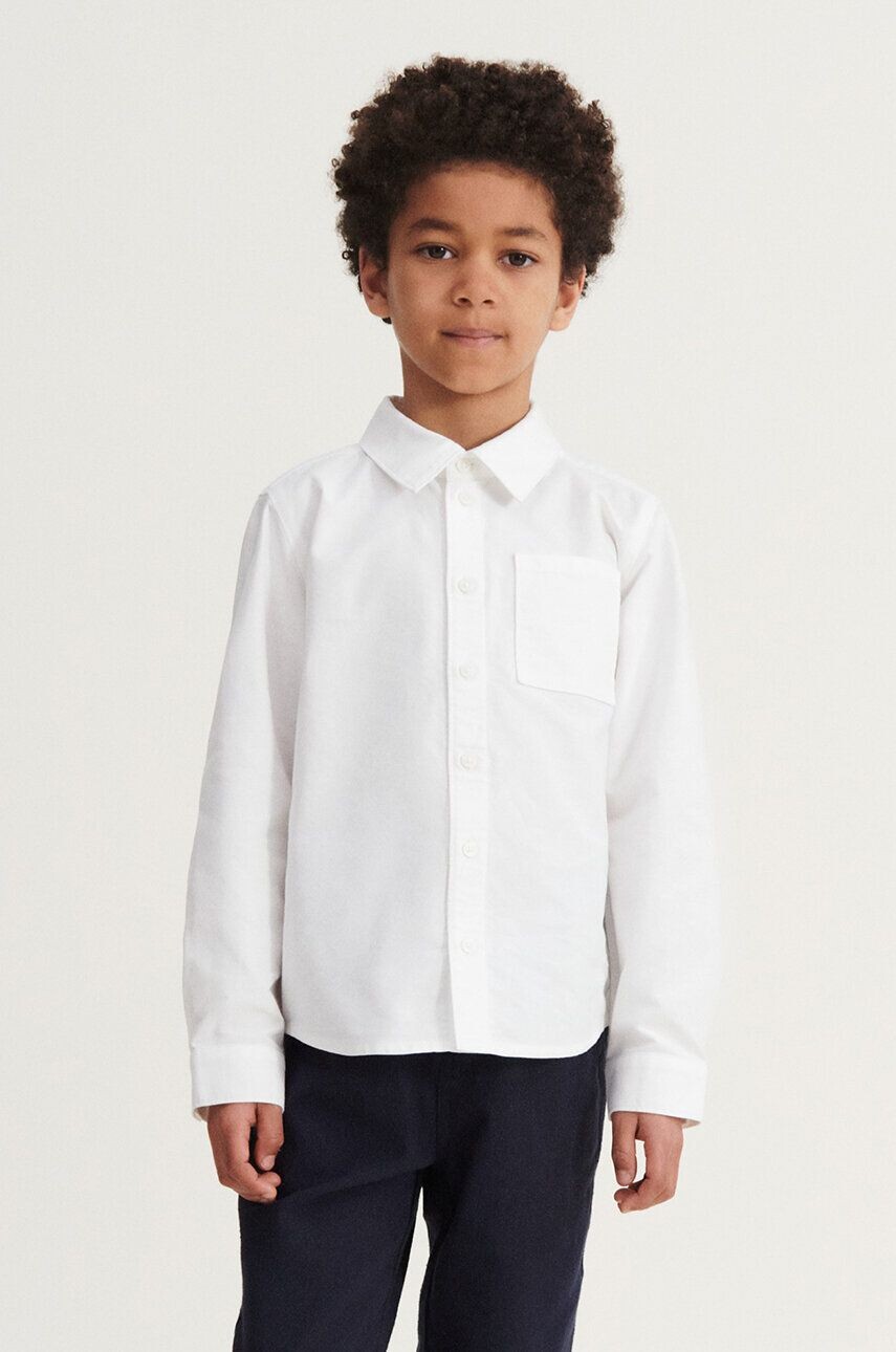 

Детская хлопковая рубашка Liewood Costa Shirt, белый