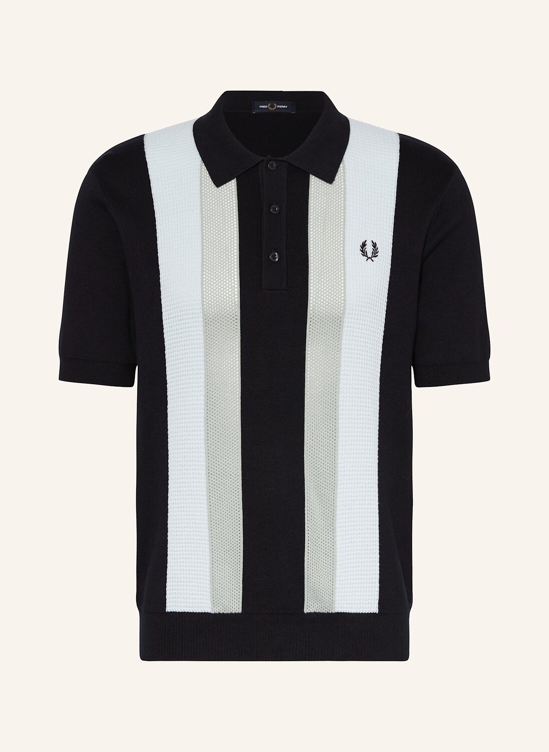 

Вязаная рубашка-поло Fred Perry, синий