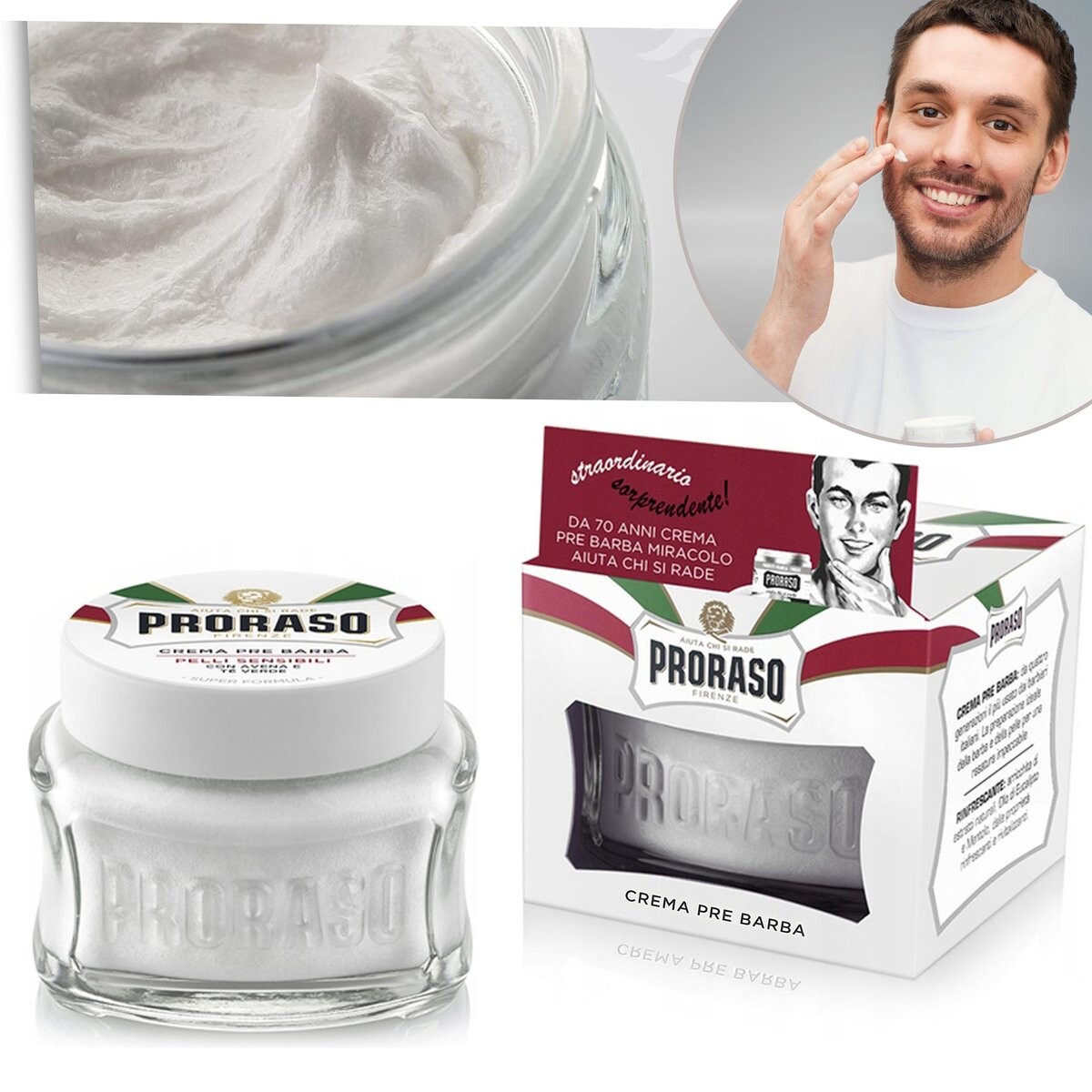 

Proraso, Крем перед бритьем - для чувствительной кожи, 100 мл