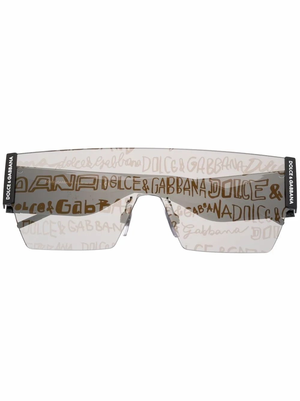 

Затемненные солнцезащитные очки с логотипом Dolce & Gabbana Eyewear, черный